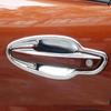 Для Peugeot 3008 3008GT 5008 LHD 2017 2018   АБС-хром Накладки на ручки дверей Рамка чаши двери Наклейка Автоаксессуары