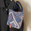 Этнический стиль сумочка женская мода ретро ручная сумка-ведро холщовая сумка для выхода универсальная ручная сумка для мелочи