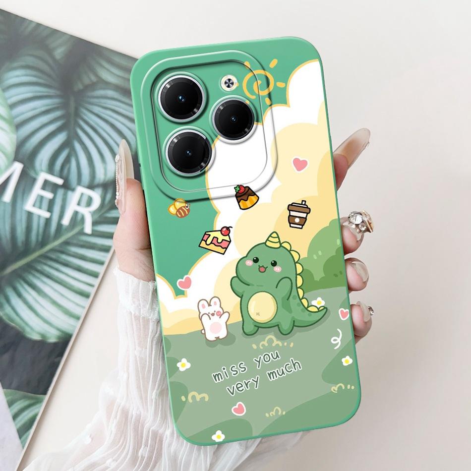 Чехол для Infinix Hot 40 Pro Hot 40 40i 40Pro Hot40 Hot40i Милый Мультяшный Панда Кролик Мягкий Силиконовый Ударопрочный Чехол для Телефона