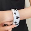 Resin Y2k Star Bangle Smudging Pentagram Hand Ring Unique Star Wide Bracelet  Women