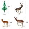 13 шт. Фигурки оленей на дереве, Лесная тема, Лесной торт Топпер, Украшения для торта с оленями на дереве для рождественского торта, Украшение