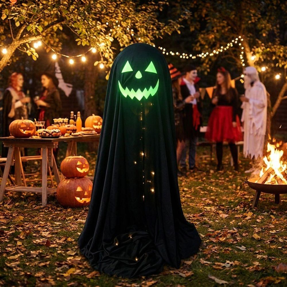 Adjustable Halloween Standing Ghost Decor Luminous Lights Ghost Ornament Party Supplies