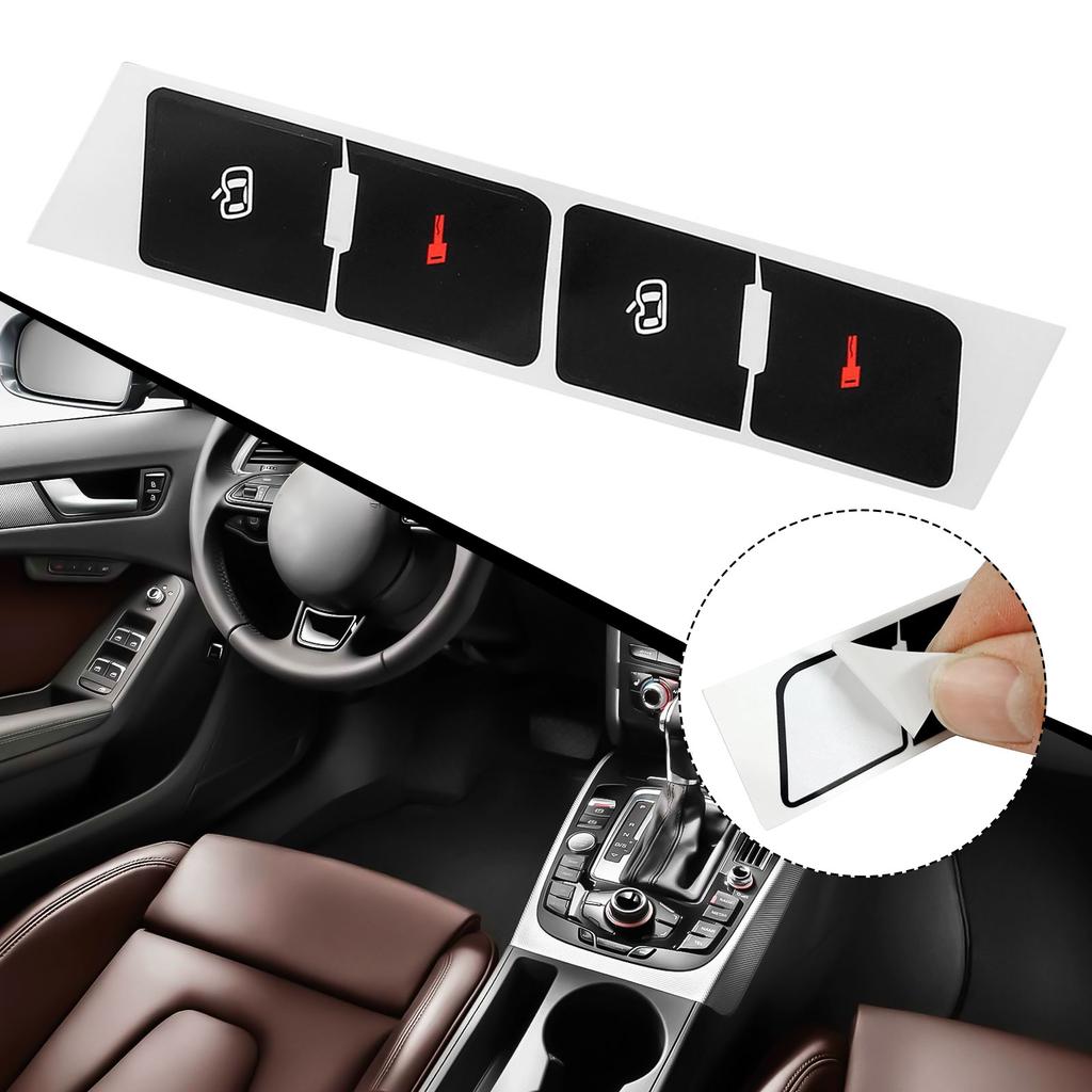 Черный накладной центральный замок наклейки декали персонажи