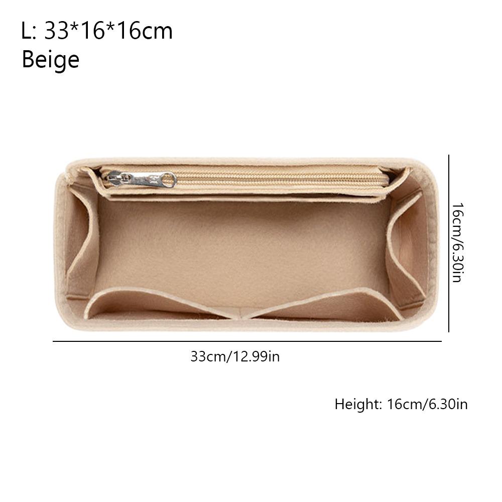 Фетровая сумка-вставка для сумочки, большая вместимость, много карманов, внутренняя сумка, организация хранения, портативный вкладыш для кошелька для Loewe Puzzle