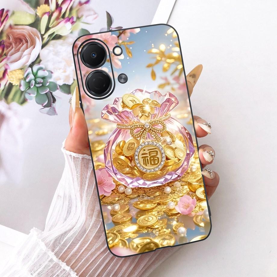 For Tecno Spark GO 3 KN3 Phone Case Soft Matte Silicone Cover Butterfly Dragon Cat Floral Design Bumper On Saprkgo GO3 Fundas