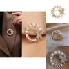 Exquisite Rhinestone And Pearl Butterfly Chest Flower Brooch For Women Korean Fashion Statement Piece