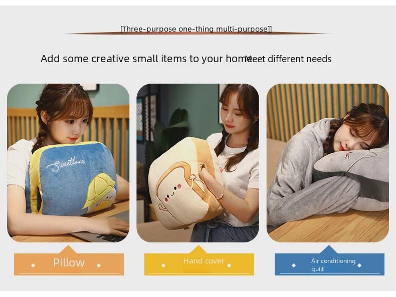 Подушка и одеяло Многофункциональная автомобильная подушка: Складное одеяло 3 в 1 для офиса и сна