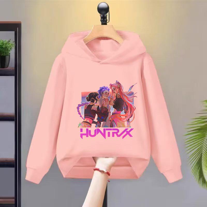 Худи Толстовки Девочки Стильная Толстовка с Мультяшным Принтом Повседневная Удобная Худи Свободного Кроя