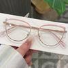 Fashion Stylish Women Glasses Cat Eye Shape Anti Blue Light Eyeglass Frames European American Style Women's Glass