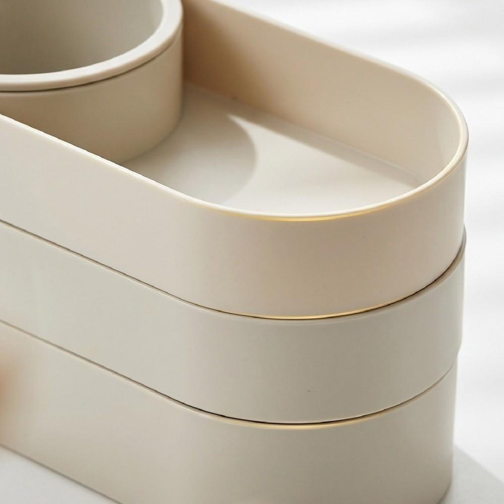 360° Rotating Multi-Layer Storage Box Minimalist Jewelry Storage Box Pen Holder Vanity Table