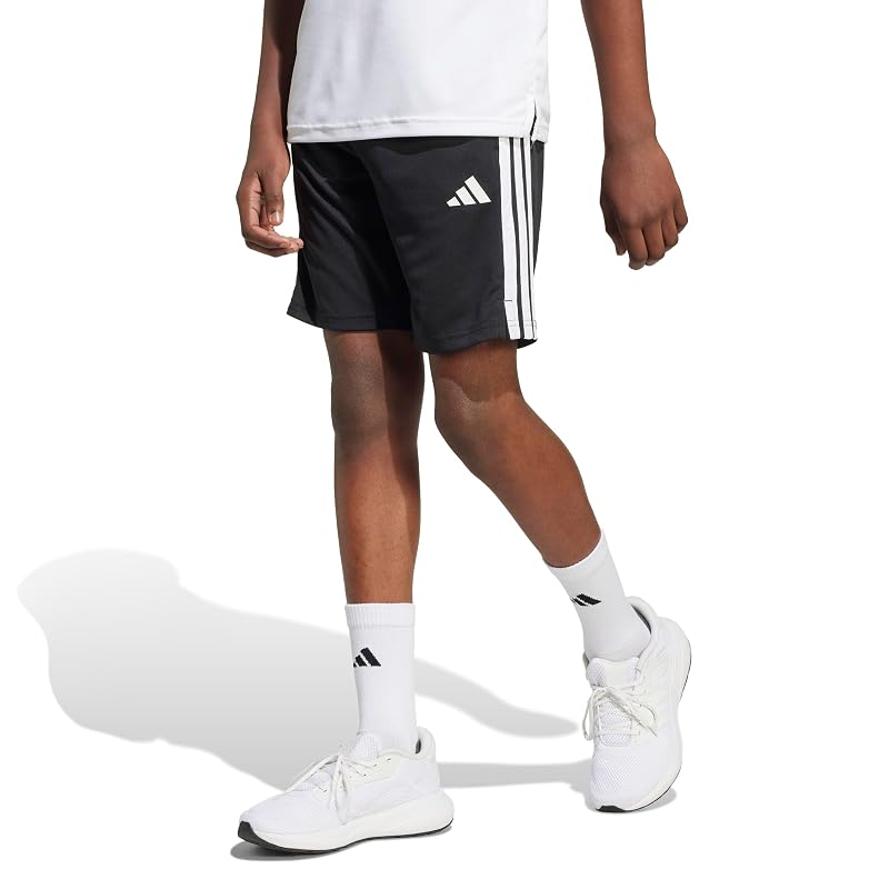 Шорты Adidas Kids TR-ES с 3 полосками, Унисекс, KQH03 Черный/Белый (JJ1038) Размер 120