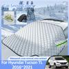 Зимние чехлы от снега для Hyundai Tucson TL N-Line SE 2016~2024 Автомобильные лобовые стекла Защита от льда Противообледенительные внешние автомобильные аксессуары