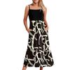 Women's Long Beach Casual Elegant Spaghetti Strap Maxi Dress Floral Low-key Flowing Bohemian Dress
