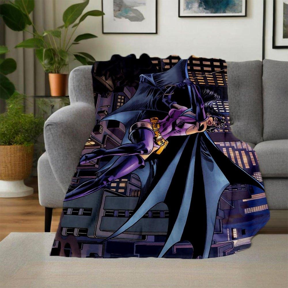 Batgirl: Guardian of Gotham DC Comics Art PrintBlanket Flannel Throw Blanket for Sofa, Bed, Travel, Camping, Office, Couch, Chair