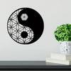 1pc Yin Yang Zen Wall Art, Metal Wall Sign, Aesthetic Wall Decoration Retro Metal Hanging Ornament, Bar Kitchen Coffee Sign