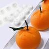 6/8/10/12 Cells Tangerine Mousse Cake Molds Orange Design Silicone Cake Moulds Fruits Dessert Decorating Tools DIY Candle Mold
