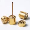 Pure Brass 9-Hole Incense Holder, Universal Incense Stick Burner for Sandalwood, Spiritual Prayer, Meditation, Home Office Decor
