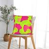 Lime Green Abstract Pattern Pillow Cover Print Cushion Cover Cute Funny Pillow Case For Living Room Chair