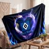 Hamburger SV Personalized Fleece Blanket With Football Logo, Custom Name Text Soft Warm Home Throw Blanket
