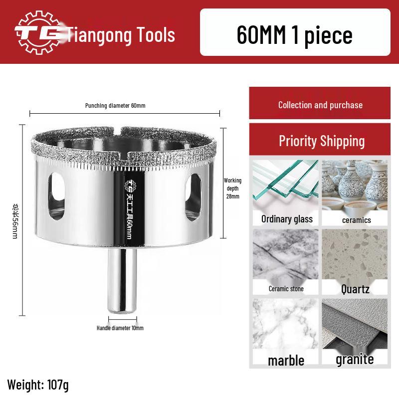 Tiangong Glass & Tile Hole Saw for Drilling and Enlarging Marble and Tile Holes