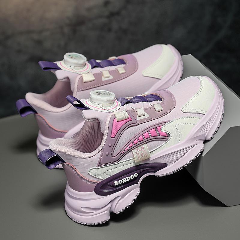 Детская мода Four Seasons Дышащая повседневная обувь для детей Бег Спорт Студенты Девочки Трендовые удобные кроссовки для спортзала