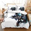 Anime Shaman King Bedding Set, Duvet Cover & 2 Pillowcases, Fantasy Shaman Role Pattern Breathable Fabric All Season Use