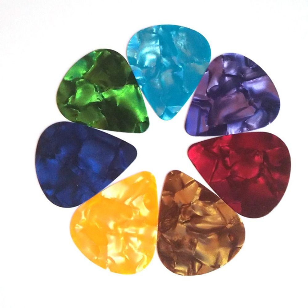 10PCS Random Color Guitar Picks & Guitar Pick Holder Stick-on Holder Finger Guitar Pick  Ukulele