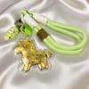 999 Pure Gold 20mg Cartoon Horse Phone Chain & Keychain - Adorable Bag Charm Gift