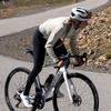 [Santic] Winter Cycling Jersey, Fleece-lined, Long-sleeved Cycling Jacket, Cycling Wear for Men, Suitable for temperatures 5-15 degrees Celsius (White