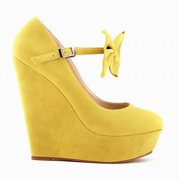 Женские элегантные повседневные туфли-лодочки, пикантные туфли на высоком каблуке и танкетке с бантом, женские свадебные туфли