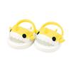 Niannyyhouse 20cm Plush Shark Slippers, Cotton Doll Sandals, Dress-Up Doll Accessories (Yellow)