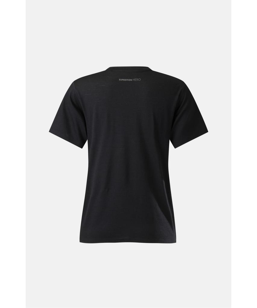 Koolongseupocheu Герой Женская футболка с коротким рукавом из мериносовой шерсти Jktcx26056Blk