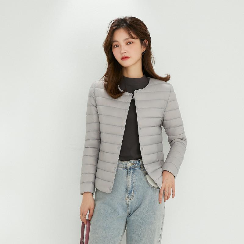 2023 Autumn Winter Down Jacket Women Slim Thin Light 90% White Duck Down Coat Parkas Ladies Long Sleeve Large Size Warm Outwears