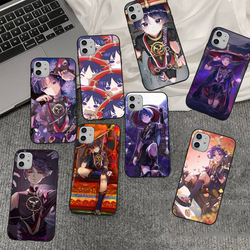 Чехол для телефона Genshin Impact Scaramouche для iPhone 11 12 13 mini pro XS MAX 8 7 6 6S Plus X 5S SE 2020 XR