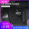 Car Sticker 2025 Hot 2Pcs Car Logo Door Pedal Cover Alloy Door Pedal Cap Accessories For BMW E46 E90 E60 F30 F10 E39 E36 F20 E87