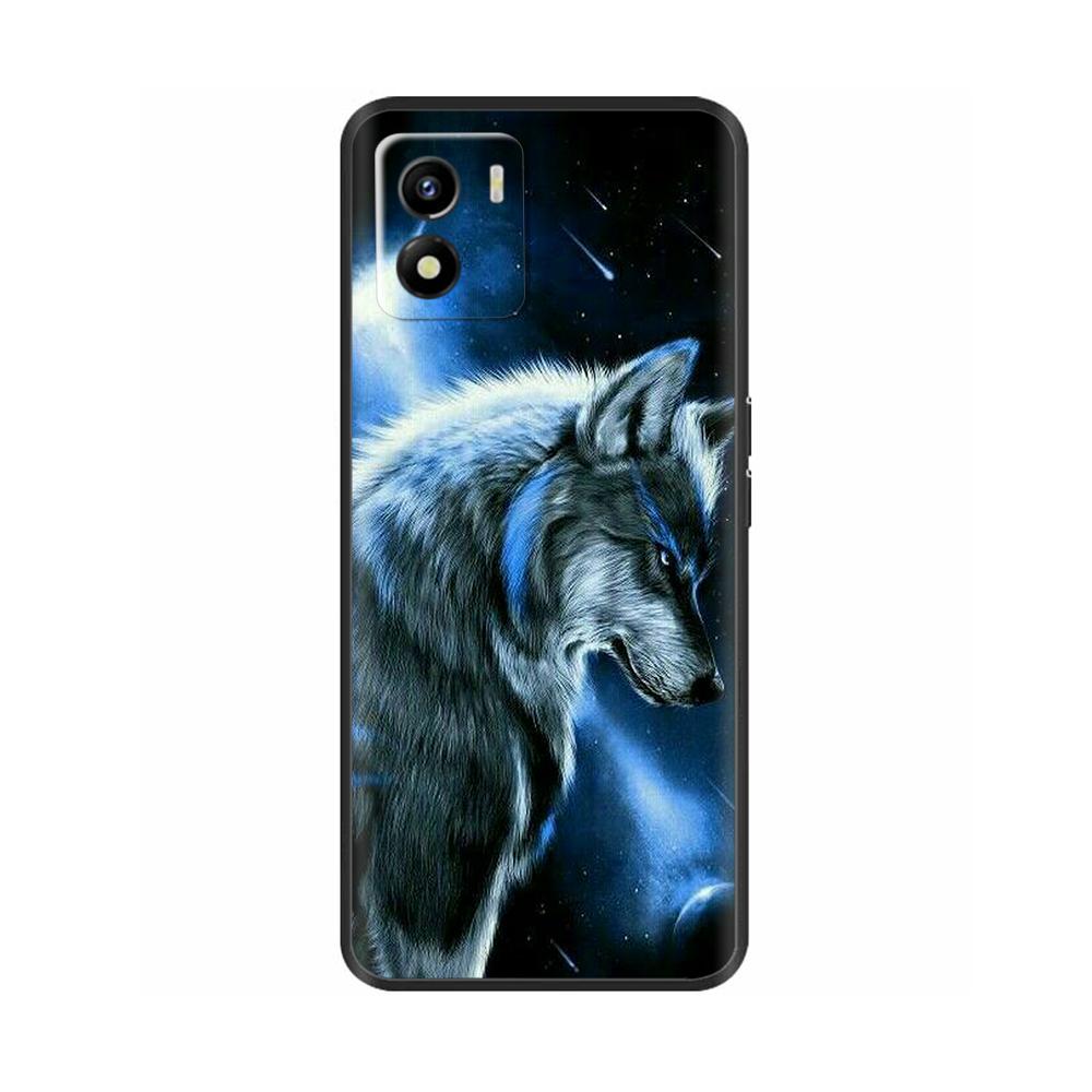 Чехол для Vivo Y01 Y01 2022 Мягкий силиконовый задний чехол ТПУ Чехол для телефона Для Vivo Y01 Y 01 VivoY01 Милый черный бампер Чехол-оболочка Funda