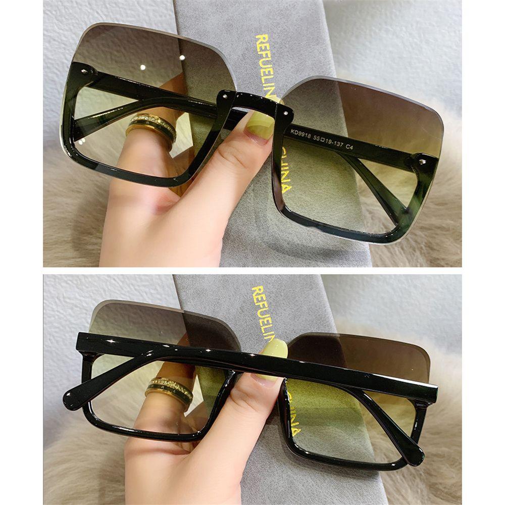 Luxury UV400 Vintage Oversized Sunglasses Eyewear for Lady Big Frame Women Square Sun Glasses