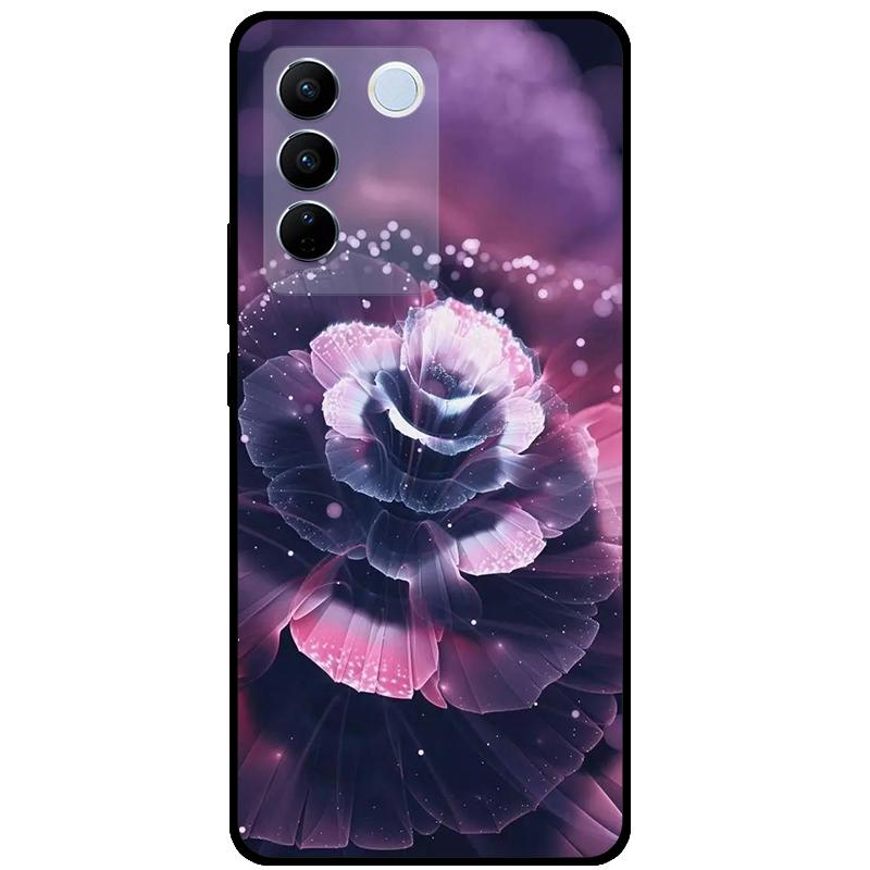 Для Vivo V27E V2237 V27 Pro V2230 V 27 Чехол ТПУ Мягкий Силикон Мраморный Кот Ударопрочные Чехлы Для Vivo V27 5G V27Pro Сумка Funda Чехол