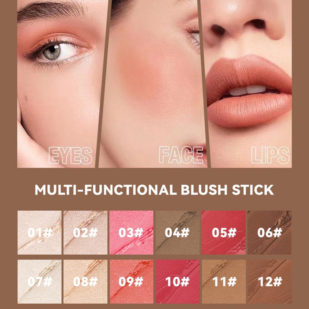 Бальзам Profile Sticks Shades с хайлайтером, бронзатором и румянами, нежирный и водостойкий контурный карандаш, легко скульптурирующий лицо, 3*6 г