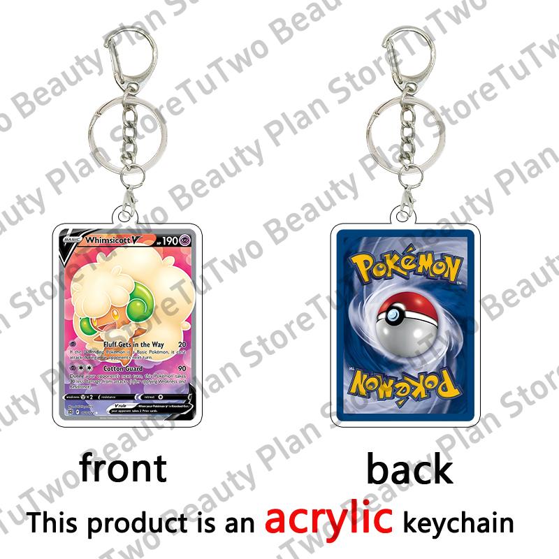 Anime Cartoon Venusaur Bulbasaur Charizard Mewtwo Pocket Monsters Acrylic Keychain Accessories Pendant Key Ring Charm Gifts Toys