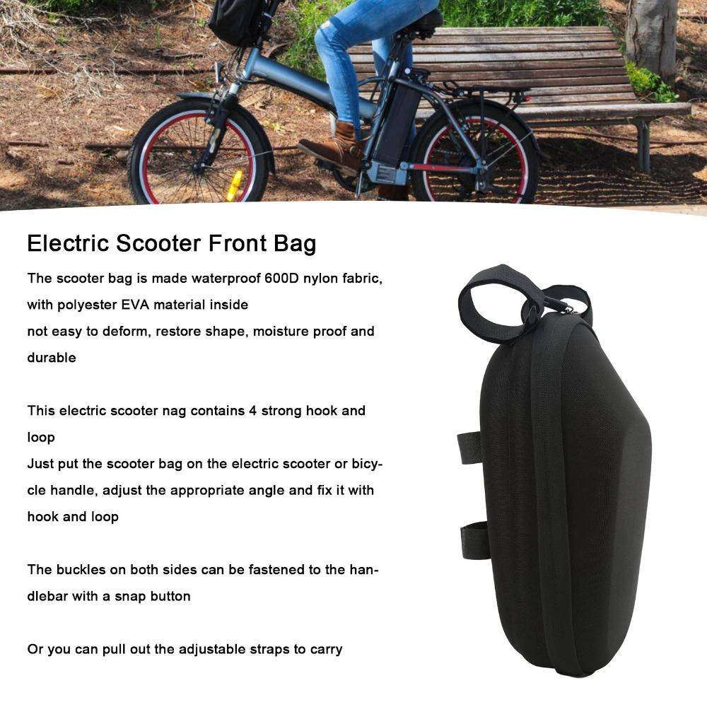EVA Hard Shell Electric Scooter Bag Large Capacity Scooter Front Bag  Bike Front Storage