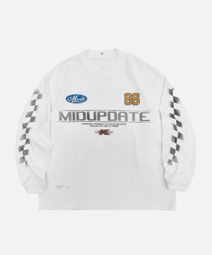 Mideueobdeiteu Футболка с длинным рукавом, окрашенная garment dye_2 цвета