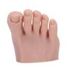Left/Right Nail Art Training Foot Soft Silicone Fake Foot Model  For Nail Art Training