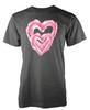 Custom Scribble Double Loveheart Unique Valentine Lovers Tshirt Adult and Kids