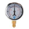 Compound Pressure Vacuum Gauge Glycerine Filled 68mm -1-1bar-30-15inhg/psi 1/4 BSP Bottom