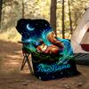 1PC Custom Name Squirrel Dreams Moonlight flannel blanket versatile,all-season throw suitable for the living room,bedroom,camping,travel,and gift