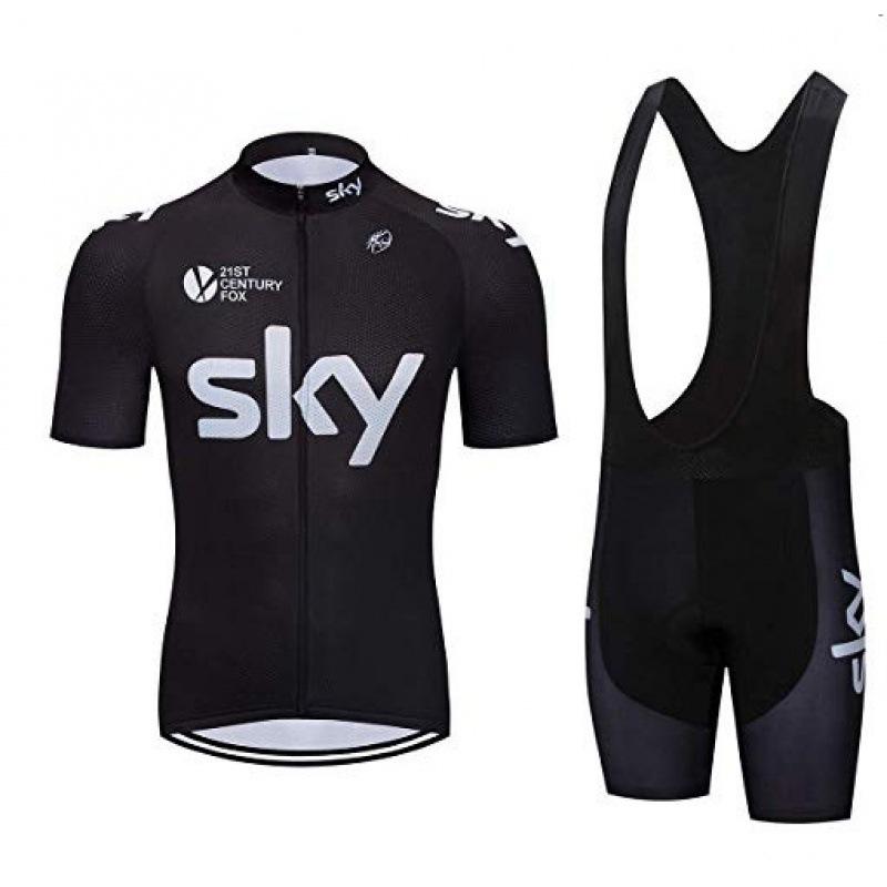 Summer Outdoor Cycling Suit Tour de France Cycling Suit Short Sleeve Suit Men's Road Bike Mountain Bike Cycling Shirt Breathable