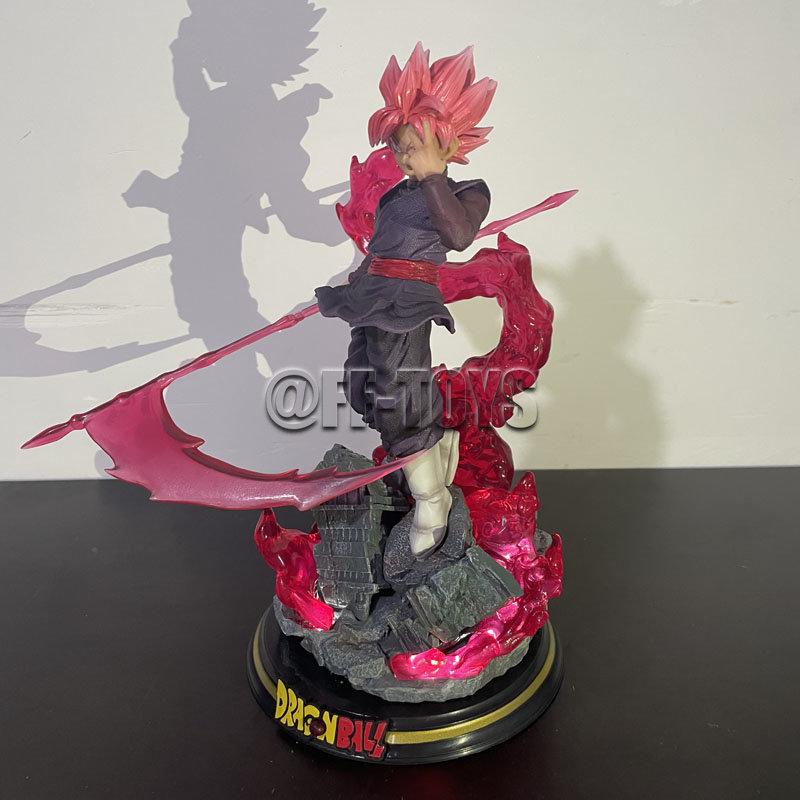 28cm Drogan Boll Z Zamasu Figure Black Gocool Pvc Action Figures Gk Statue With Light Base Collection Model Toys For Children Gift