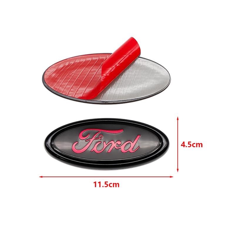 Ford 11.5cm 15cm Car Front Grille ABS Rear Trunk Hood Lid Logo Decor Cover For Focus Fiesta Ranger Mondeo Mustang Accessories cd37