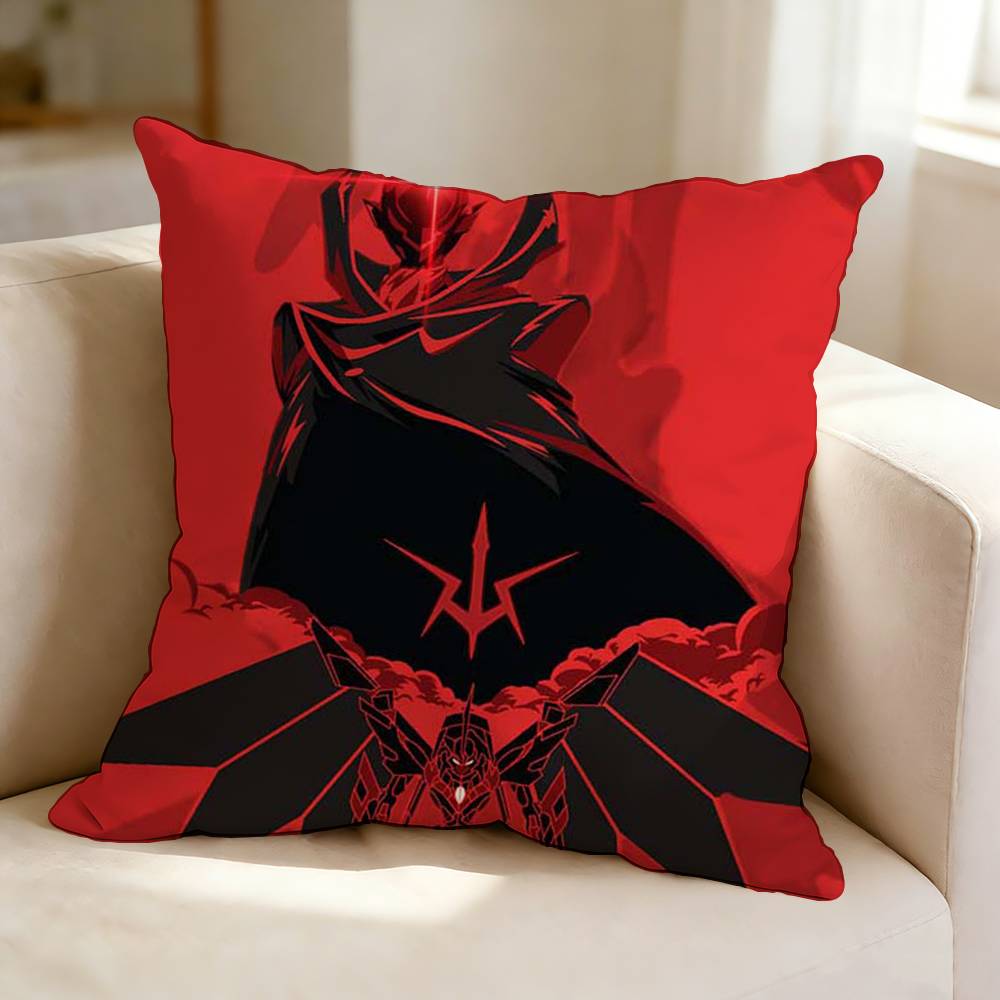 Revenge Anime CCode GGeass ZZero Pillow Case Square DoubleSided Sofa Cushion Cover Bedroom Bedside Pillow